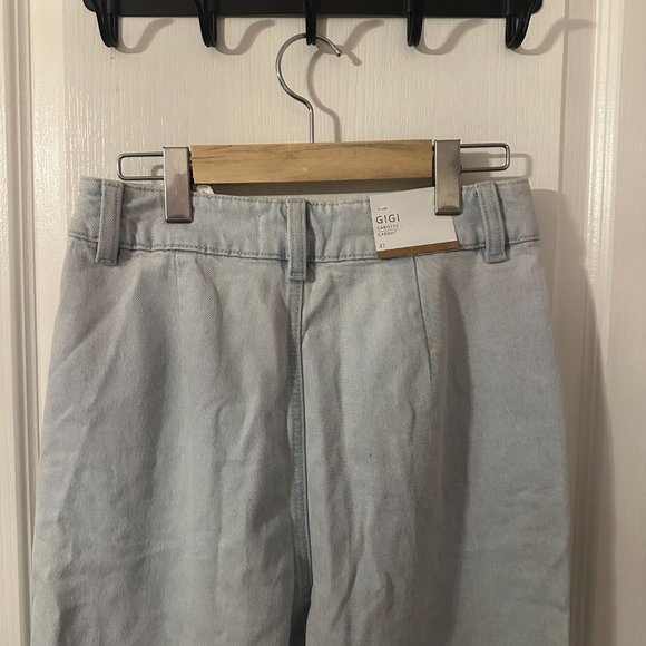 Dynamite Indigo Light Blue ETHSOS | Gigi Ultra High Rise Carrot Leg Jeans - Picture 6 of 6